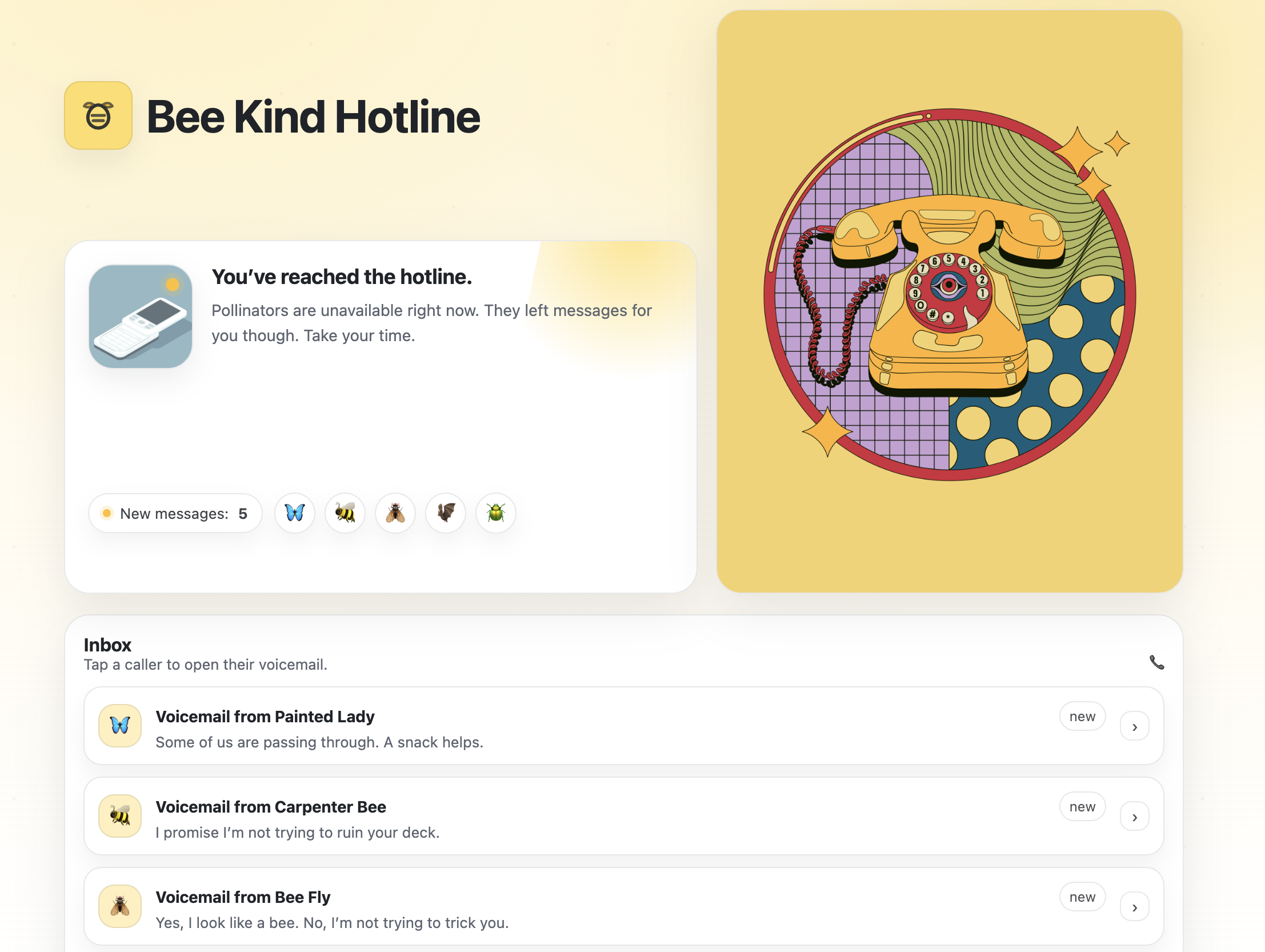 BeeKindHotline preview